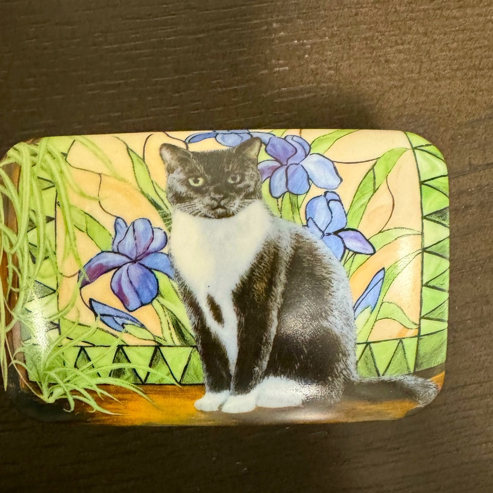 Persia Clayton Weirs Dresser Box. Licensed by Wild Wings. Hinged top. (13-O)